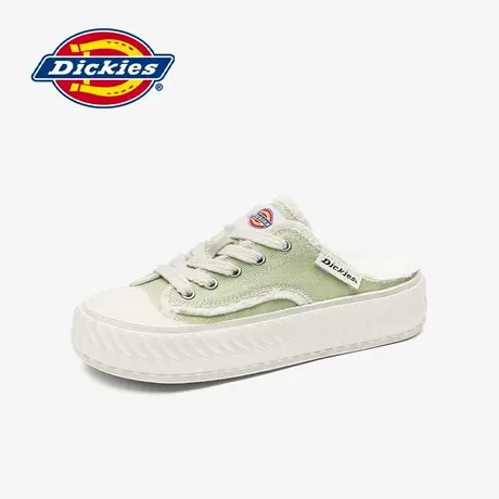 Dickies女鞋夏季新款夏季外穿包头半拖鞋一脚蹬懒人帆布鞋女潮鞋图片