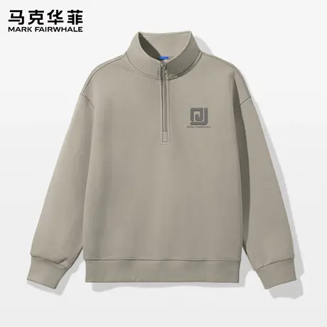 马克华菲半拉链男士卫衣2025新款秋季运动休闲长袖上衣男款外套X图片