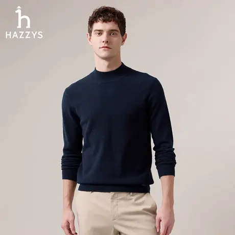 【商场同款】HAZZYS哈吉斯2025秋季新品男时尚休闲针织衫毛衣上衣商品大图
