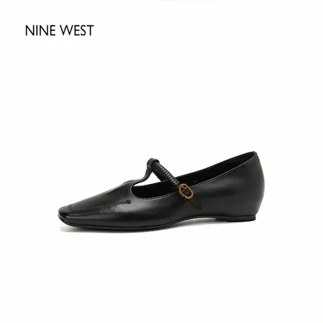 Nine West/玖熙2025复古气质T字带玛丽珍鞋方头内增高单鞋女鞋商品大图