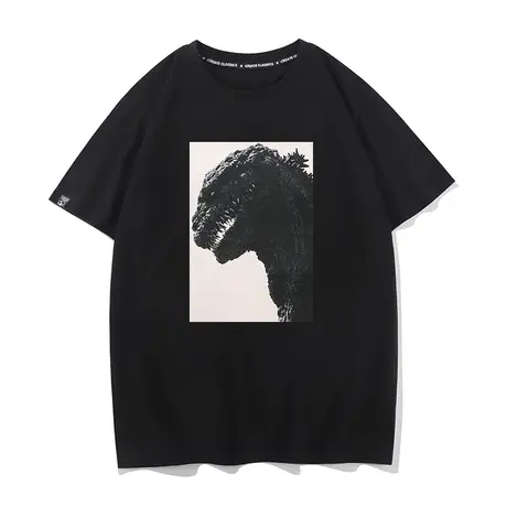 秀洛短袖新哥斯拉周边同款衣服哥吉拉电影大怪兽体恤男女T恤半袖商品大图