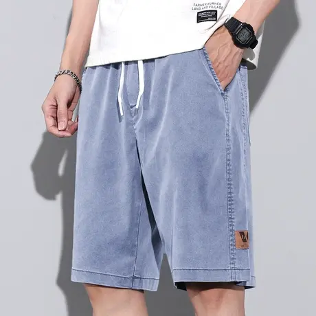 夏季超薄款休闲短裤男士五分冰丝裤子男款2023新款夏天丝中裤男裤商品大图