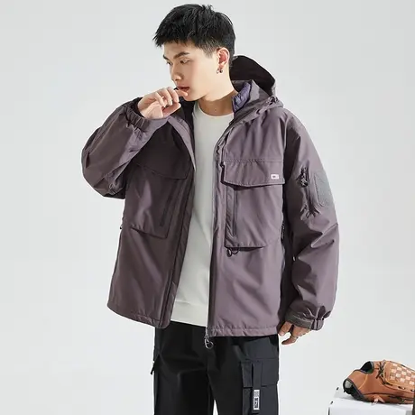 唐狮2023秋冬季新款工装棉衣男士多口袋加厚外套潮牌上衣袄子1.05图片