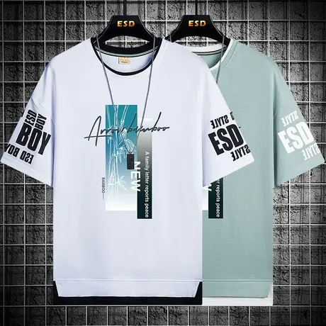 13初高中学生短袖t恤12-15岁男孩半袖夏装14青少年大童体恤上衣16商品大图