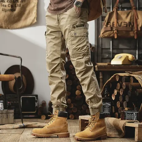 Modi Nick/摩帝尼克春秋男士休闲裤长裤裤子宽松纯棉多口袋工装商品大图