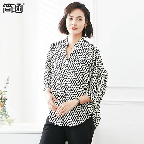【天丝般手感】大码女装夏新款2023简涵高端轻奢贵夫人上衣衬衫图片