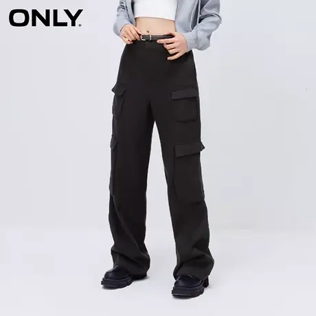 ONLY2023冬季新款时尚百搭工装风宽松显瘦直筒休闲裤女123414040商品大图