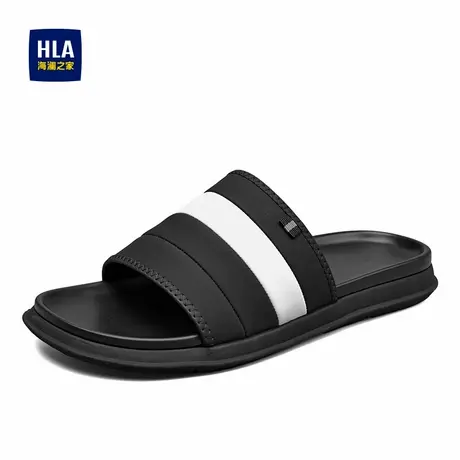 HLA/海澜之家男鞋新款四季时尚透气沙滩拖鞋舒适休闲轻便一字拖图片