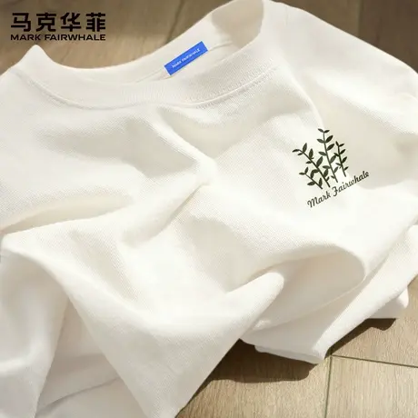 马克华菲美式复古短袖T恤男2025新款宽松透气正肩半袖纯棉上衣夏X商品大图