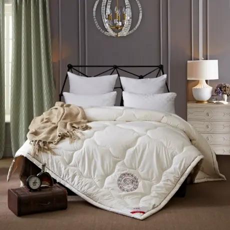 恒源祥澳洲进口羊毛被100纯羊毛6斤被子冬被纯棉加厚保暖单人被芯商品大图