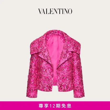 【12期免息】华伦天奴VALENTINO女士 PETITE JACQUARD 夹克外套商品大图