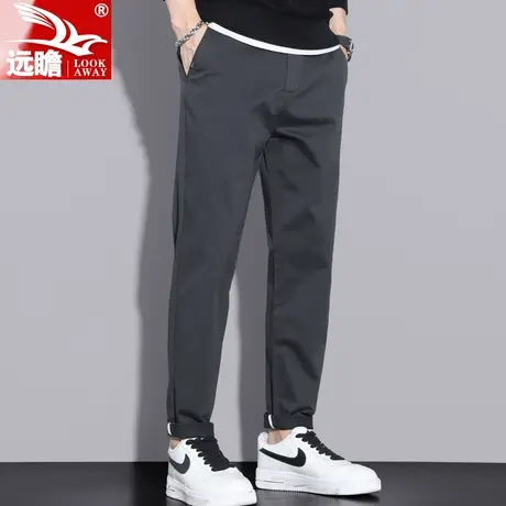 秋季休闲裤男士直筒修身长裤2022新款弹力潮流百搭春秋季裤子男款商品大图