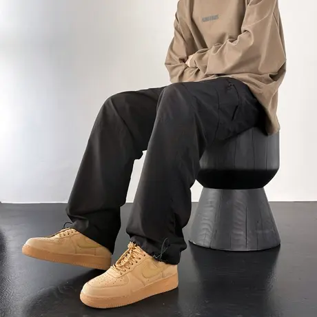 美式复古vibe风裤子高街潮牌机能工装裤男宽松直筒户外防水冲锋裤商品大图