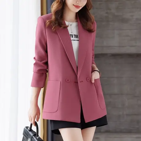 2024年新款韩版胖mm大码女装春季新品气质百搭休闲西装外套上衣女商品大图