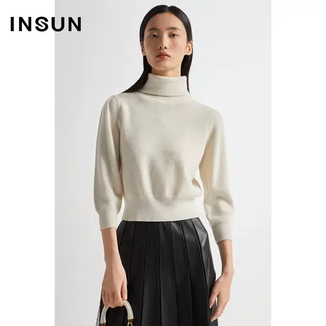INSUN恩裳秋季羊毛毛织衫轻盈百搭羊绒衫商品大图