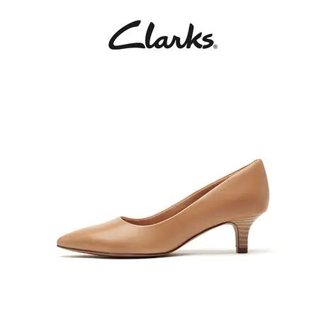 Clarks其乐女鞋春秋时尚法式优雅尖头浅口小猫跟单鞋高跟鞋女商品大图