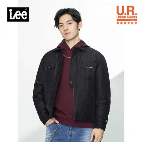 LEE专柜正品2021秋冬男士短款休闲羽绒服LMT001203100177K11000图片