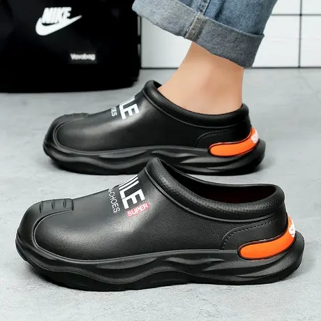 雨鞋男款厨房防滑鞋雨天男鞋洗车水鞋劳保胶鞋短筒雨靴男士防水鞋商品大图