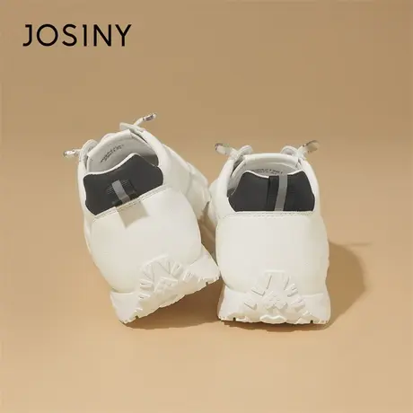 Josiny/卓诗尼厚底板鞋女2024新款春季爆款平底百搭运动休闲鞋子商品大图