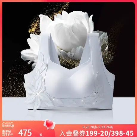 润微内衣女夏季大胸显小无痕收副乳提拉上托防下垂无钢圈文胸罩图片