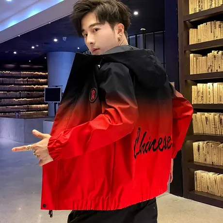 夹克男士春秋季新款2023年韩版潮流休闲帅气衣服外套男棒球服潮牌图片