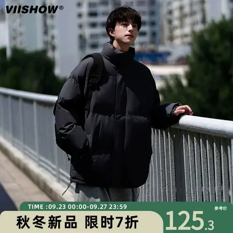 VIISHOW潮牌美式棉服男加厚衣服冬季男生痞帅棉衣保暖宽松面包服商品大图
