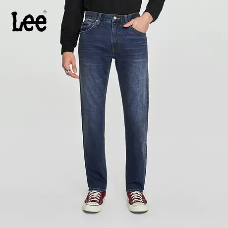 Lee商场同款23秋冬新品726标准深蓝羊毛保暖男牛仔裤LMB100726201图片