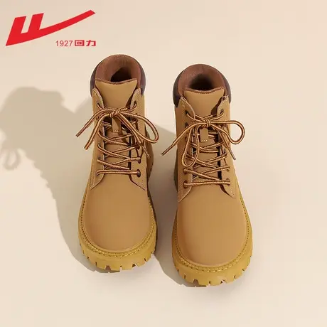 回力马丁靴女2023年新款英伦风秋冬厚底工装靴厚底短靴子大黄靴女图片