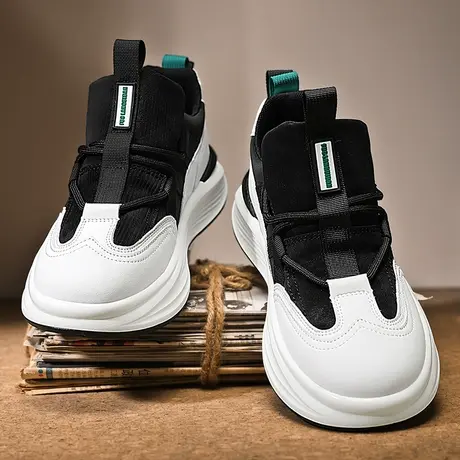 网红爆款男鞋春夏季2024新款阿甘运动鞋男款厚底休闲老爹鞋高级感商品大图