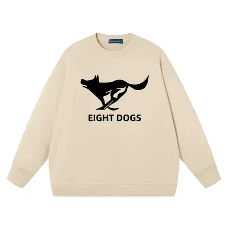 秀洛恶搞八匹狗潮牌衣服龙年宽松纯棉长袖卫衣男潮牌打底衫休闲装图片