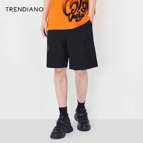 TRENDIANO官方潮牌男装夏季新款潮流设计感字母休闲短裤男士裤子商品大图