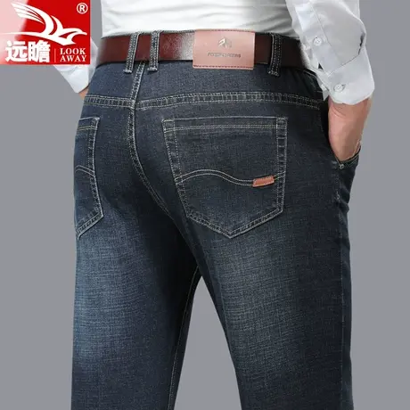男士牛仔裤2023秋季新款商务休闲宽松直筒男裤春秋百搭弹力长裤子图片