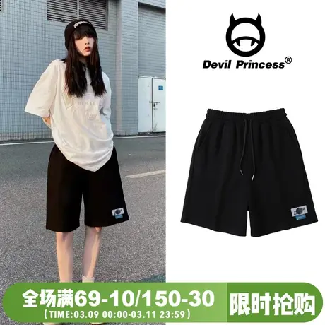 学院风宽松直筒2024夏季BF风显瘦五分裤休闲百搭高腰短裤女ins潮图片