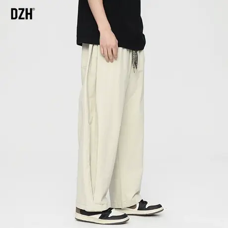 男士宽松裤慵懒风裤子男款秋季宽松休闲裤日系工装裤潮牌男阔腿裤商品大图