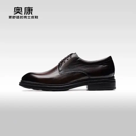 【门店发货】AOKANG奥康秋季新款商务正装男鞋上班开会单鞋商品大图