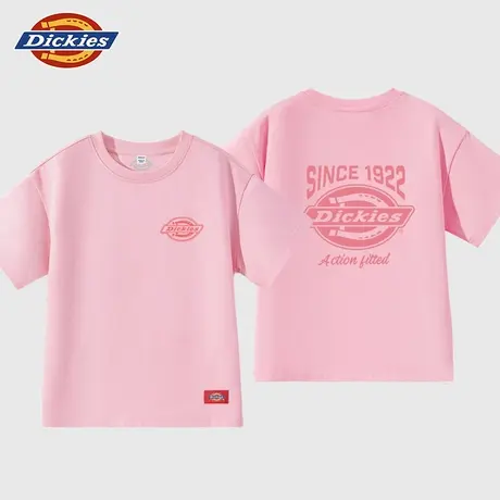 Dickies童装女童短袖t恤儿童潮牌纯棉半袖女孩美式休闲体恤夏男A商品大图