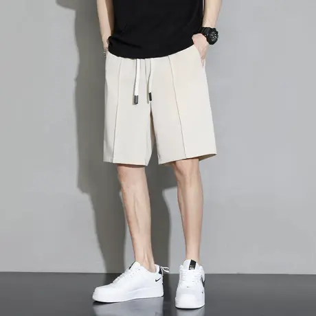 NWJ男运动短裤男式休闲裤百搭直筒夏季宽松西裤男裤子透气五分裤商品大图