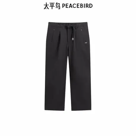 【商场同款】太平鸟男装 24冬男士印花休闲裤直筒休闲裤B2GBE4415商品大图