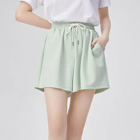 艾莱依休闲短裤女夏款卫裤春款时尚设计感小众显瘦百搭新款运动裤商品大图