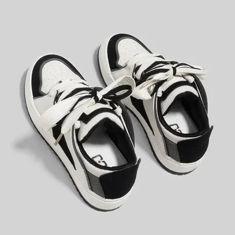 Betoo 2022秋季新款小众板鞋日系运动休闲板鞋潮流小白鞋女厚底商品大图