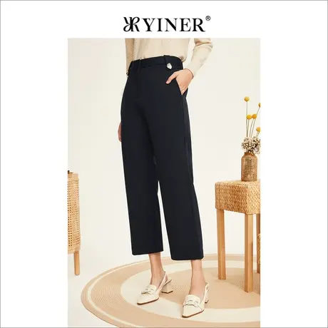 【音儿甄选】YINER音儿专柜女装2022冬季新款休闲裤8C32520490商品大图