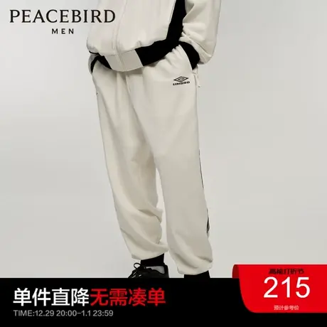 【AIRxPEACE】太平鸟男装冬季茵宝联名运动男纯棉长裤B3GC4B11Y*图片
