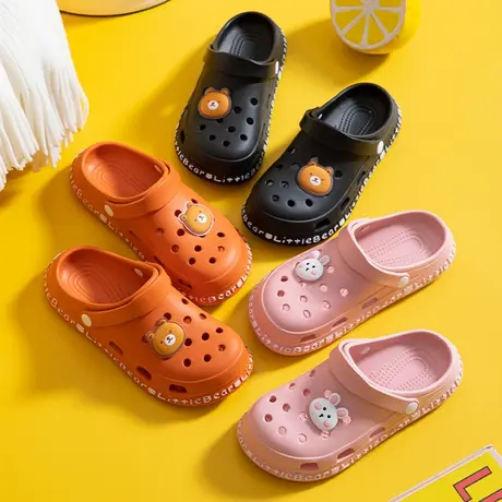 洞洞鞋女拖鞋夏外穿ins潮包头半拖鞋2024年新款可爱凉拖鞋沙滩鞋商品大图