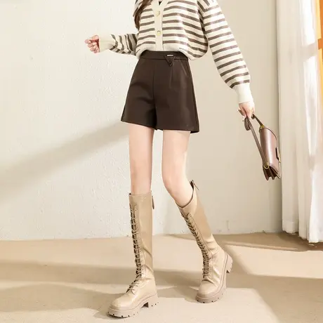 时尚气质百搭显瘦短裤2022年秋冬季新款讲点百搭显瘦短裤图片