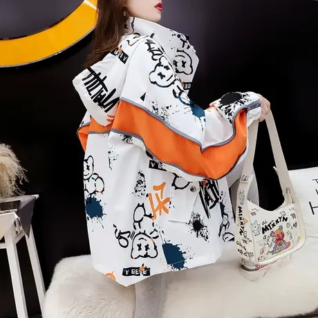 宽松设计感工装外套女春秋2023新款秋季爆款时尚洋气百搭网红上衣图片