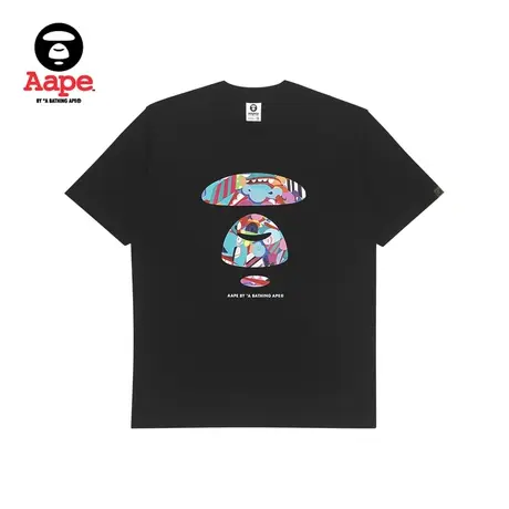 Aape联名Eric Inkala男装春夏猿颜艺术迷彩潮流短袖T恤9668XXK商品大图