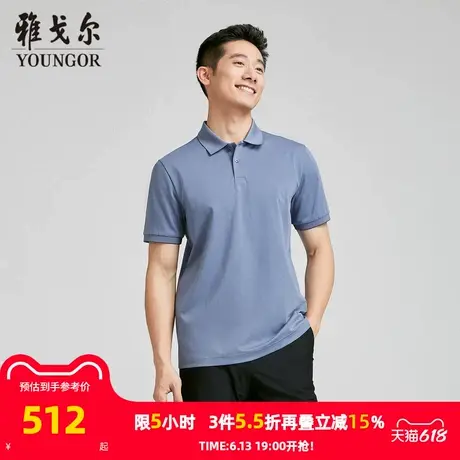 【商场同款】雅戈尔男士短袖T恤夏季新款官方商务休闲短袖男商品大图