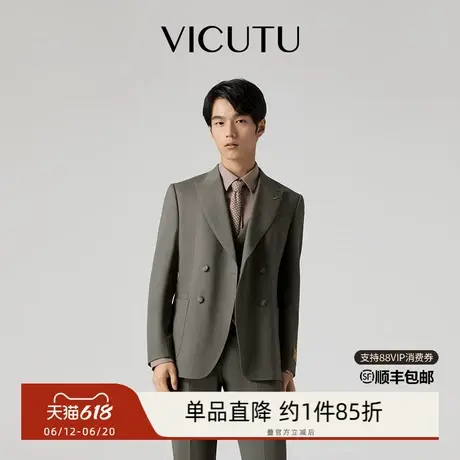 VICUTU威可多男士西服上衣秋季商务休闲修身西装外套商品大图
