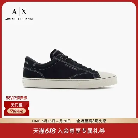 ARMANI EXCHANGE/阿玛尼2025夏季新款男士绒面革低帮板鞋休闲鞋商品大图