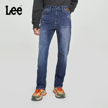 Lee商场同款23秋冬新品753舒适中蓝石墨烯保暖男牛仔裤LMB1007531图片